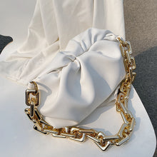 Solid Color Pleated Tote Handbag