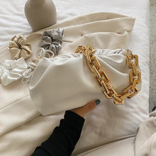 Solid Color Pleated Tote Handbag