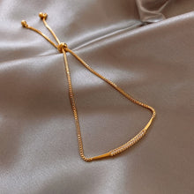 Luxury flower zircon adjustable female bracelet