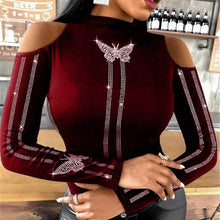 O Neck Diamonds Studded Blouse