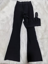 Strap Sleeveless Bustiers And Long Bell-Bottoms