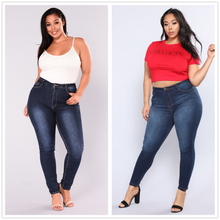 Plus Size Jeans High Waist Stretch