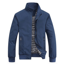 Casual Solid Slim Bomber Jacket