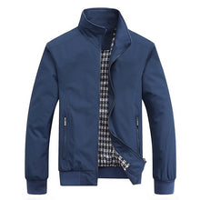 Casual Solid Slim Bomber Jacket