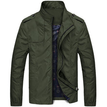 Casual Solid Slim Bomber Jacket