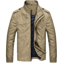 Casual Solid Slim Bomber Jacket