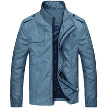 Casual Solid Slim Bomber Jacket