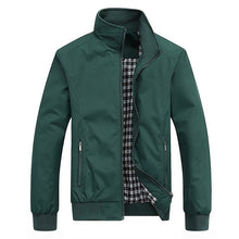 Casual Solid Slim Bomber Jacket