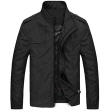 Casual Solid Slim Bomber Jacket
