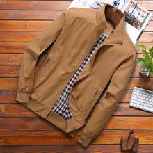 Casual Solid Slim Bomber Jacket