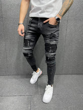 Skinny Zipper Black Jeans