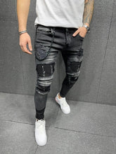 Skinny Zipper Black Jeans