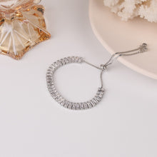 Luxury flower zircon adjustable female bracelet