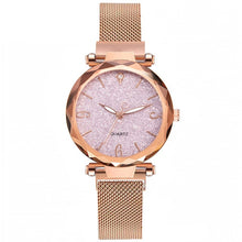 Rose Gold Women Watch Luxury Magnetic Strip
