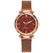 Rose Gold Women Watch Luxury Magnetic Strip
