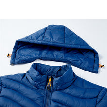Blue fitted bubble coat (Waterproof)