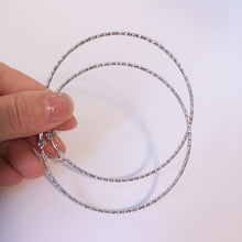 Big Hoop Earrings Shiny Starry Large Circle Earrings for Women