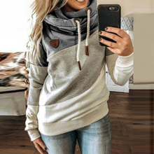 Leopard Print Drawstring Hoodie Casual Long Sleeve