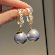 White Pearl Drop Earrings for Women