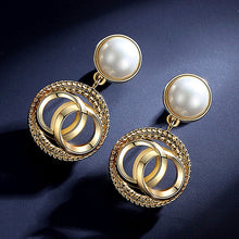 White Pearl Drop Earrings for Women