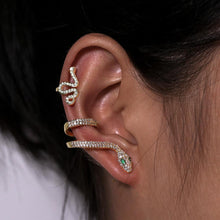 New set clip on earrings ear cuffs for women gold color snake