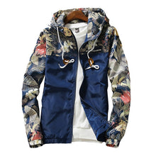 Hooded Jackets Spring Autumn Floral Causal Windbreaker