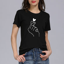Heart Shirt Women Short Sleeve