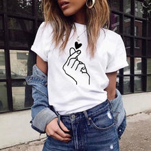 Heart Shirt Women Short Sleeve