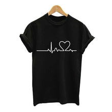 Heart Shirt Women Short Sleeve