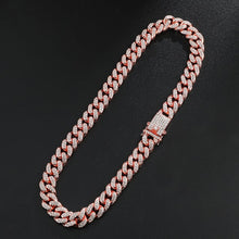 Full Miami Curb Cuban Chain CZ Bling Rapper Necklaces For Men Jewelry