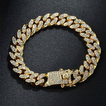 Full Miami Curb Cuban Chain CZ Bling Rapper Necklaces For Men Jewelry