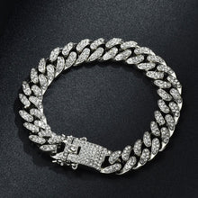Full Miami Curb Cuban Chain CZ Bling Rapper Necklaces For Men Jewelry