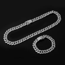Full Miami Curb Cuban Chain CZ Bling Rapper Necklaces For Men Jewelry