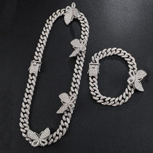 Full Miami Curb Cuban Chain CZ Bling Rapper Necklaces For Men Jewelry