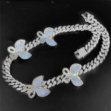 Full Miami Curb Cuban Chain CZ Bling Rapper Necklaces For Men Jewelry