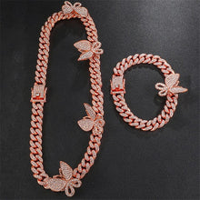 Full Miami Curb Cuban Chain CZ Bling Rapper Necklaces For Men Jewelry