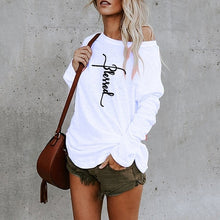 Letter Sexy Off Shoulder Top