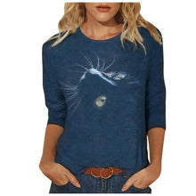 Spring Casual  Women Clothing Funny Cute Cat