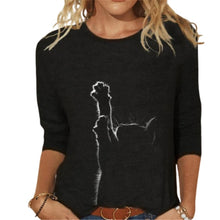 Spring Casual  Women Clothing Funny Cute Cat