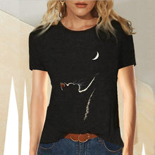 Spring Casual  Women Clothing Funny Cute Cat