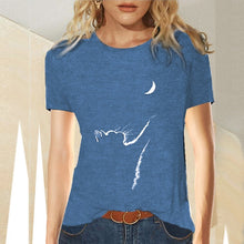 Spring Casual  Women Clothing Funny Cute Cat