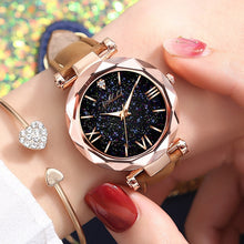Starry Sky WristWatch Fashion Ladies Leather Watch
