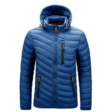 Blue fitted bubble coat (Waterproof)