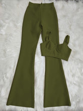 Strap Sleeveless Bustiers And Long Bell-Bottoms