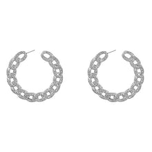 Circle Round Metal Hoop Eearrings