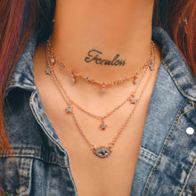 New Bohemian Multilayer Cross Gold Pendant Necklace