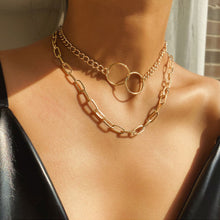 New Bohemian Multilayer Cross Gold Pendant Necklace