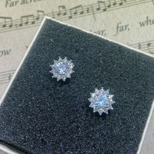 S925 Sterling Simple Round Bling Zircon Stone Stud Earrings