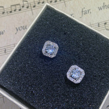 S925 Sterling Simple Round Bling Zircon Stone Stud Earrings