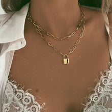 Vintage Carved Coin Thick Chain OT Buckle Necklace